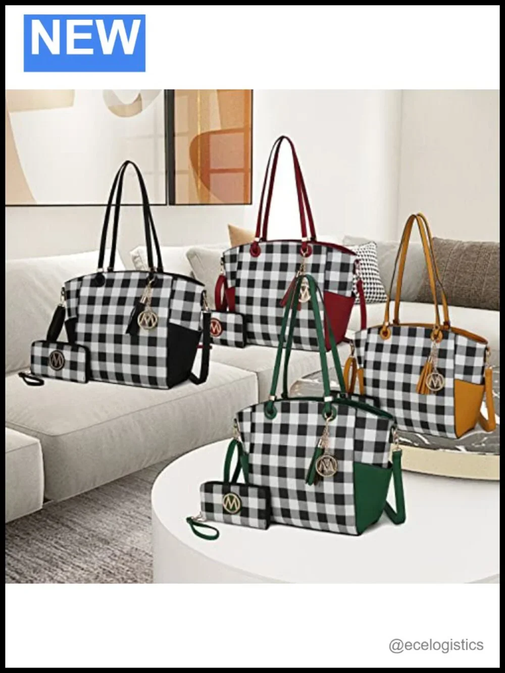 Women's Vegan Leather Satchel Crossbody Bag Tote with Adjustable Strap